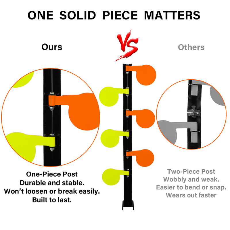 Load image into Gallery viewer, AR500 Dueling Tree Target Kit - 6" x 3/8" Reactive Shooting Targets with Stand
