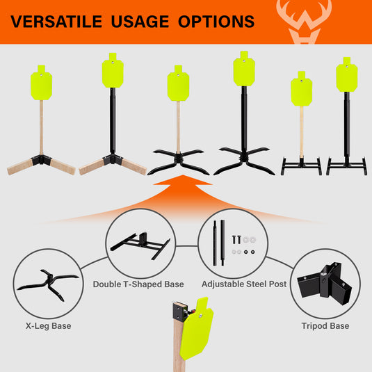 1/2" Thick 10" X 16" Torso + 2X4 Target Mount Kit