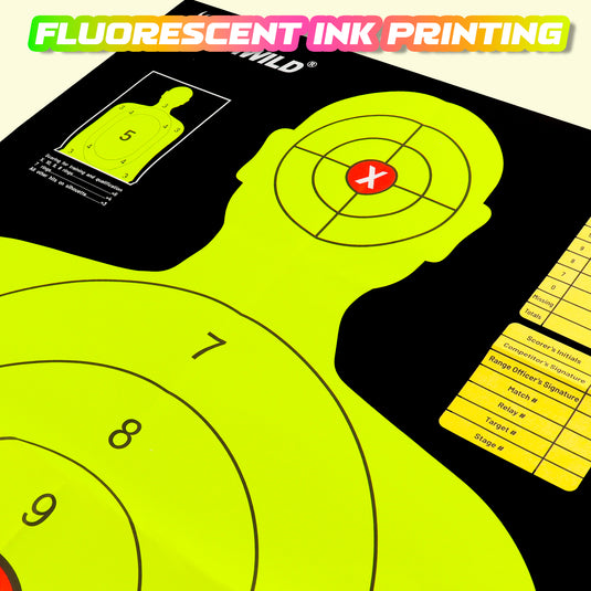 23X35 Inch Shooting Range Silhouette Paper Target - 40 Pack