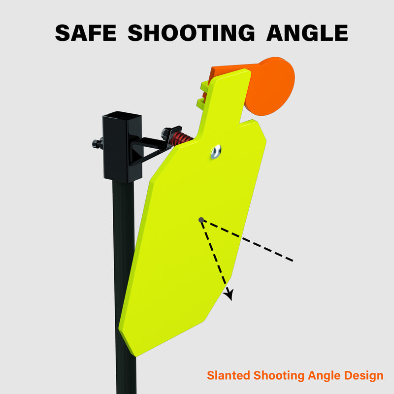 Load image into Gallery viewer, AR500 Steel Shooting Target 3/8 Inch Thick 12" x 20" Hostage with  T-Post Target Holder Mount
