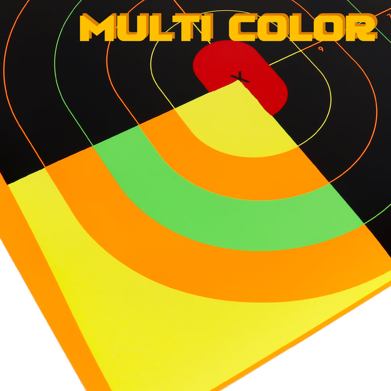 Load image into Gallery viewer, Silhouette Splatter Paper Targets - Splash Effect of Multiple Colors - 18x24 Inch
