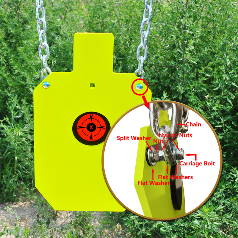 Load image into Gallery viewer, 12&quot; X 20&quot; X 3/8&quot; AR500 Steel Bullseye Torso Target
