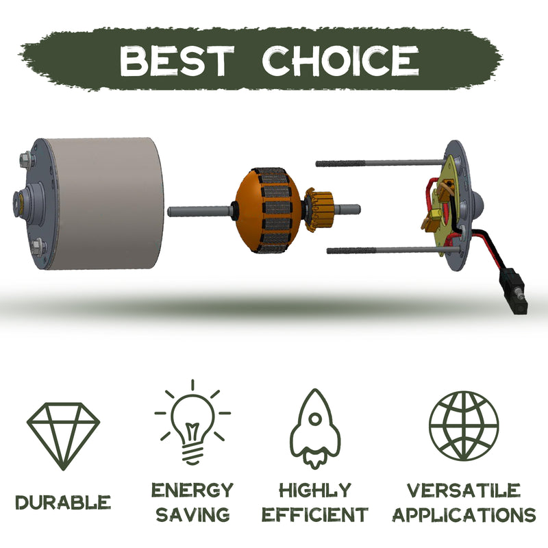 Load image into Gallery viewer, 12V 1/4&quot; Shaft Feeder Replacement Motor
