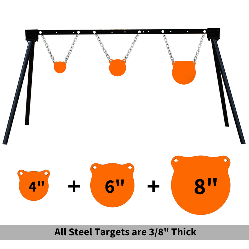 Load image into Gallery viewer, 3/8&quot; AR500 Gong Targets - 4&quot;, 6&quot;, 8&quot;
