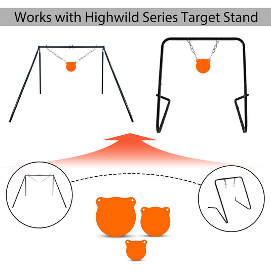 1/2" AR500 Gong Targets - 4", 6", 8"