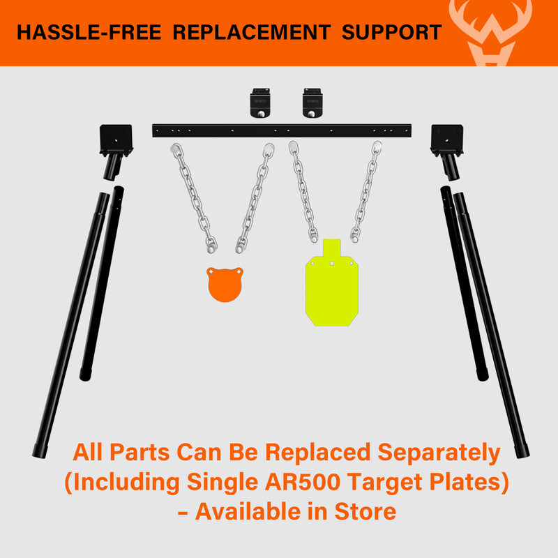 Load image into Gallery viewer, B001 Expandable Stand + Mounting Kit + 3/8&quot; Thick 4&quot; Gong, 7&quot; X 12&quot;Torso
