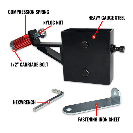 3/8" AR500 Steel 12" x 20" Reactive Hostage Target and 6" AR500 Dueling Tree Paddles Set