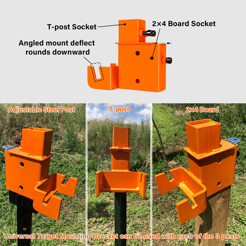 Load image into Gallery viewer, 3/8&quot; AR500 Steel 12&quot; x 20&quot; Reactive Hostage with Hanger and 6&quot; AR500 Dueling Tree Paddles Set
