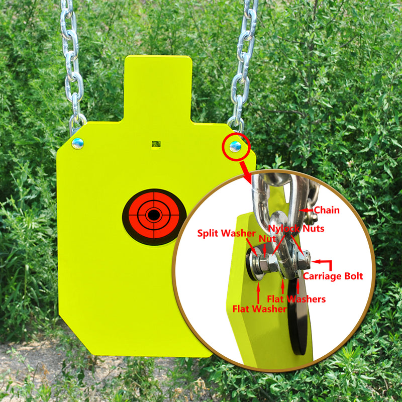 Load image into Gallery viewer, 12&quot; X 20&quot; X 3/8&quot; AR500 Steel Bullseye Torso Target
