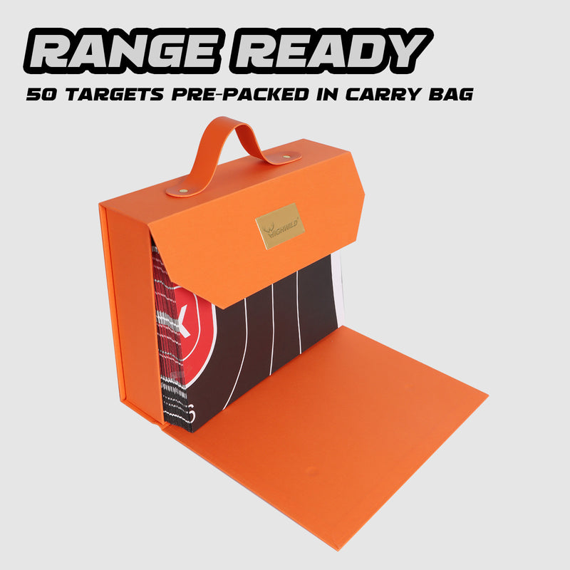 Load image into Gallery viewer, Shooting Range Silhouette Paper Target - 23X35 Inches  (50 Pack, White &amp; Black)
