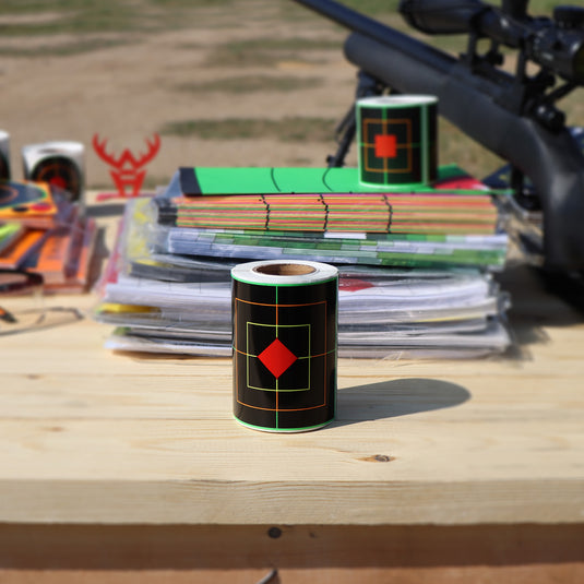 Splatter Adhesive Sight in Shooting Target Stickers - Splash Effect of Multiple Colors (4 INCH - 200 Pack)