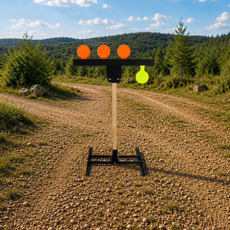 Load image into Gallery viewer, Shoot to Reset AR500 Steel Target with Mounting Bracket
