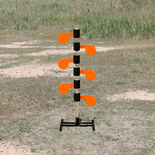 AR500 Dueling Tree Target Kit Six 6" x 3/8" Steel Paddles  with Base and Mounting Hardware