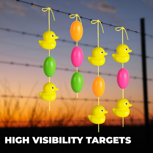 Plastic Duck & Egg Shooting Target Set (6 Ducks & 6 Eggs)
