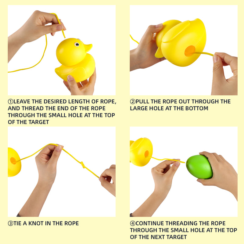 Load image into Gallery viewer, Plastic Duck &amp; Egg Shooting Target Set (6 Ducks &amp; 6 Eggs)
