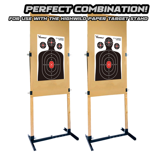 Shooting Range Silhouette Paper Target - 12X18 Inches (50 Pack)