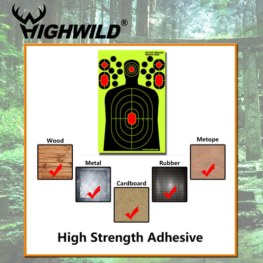9.5" X 14.5" Splatter Target Sticker - Pack of 25