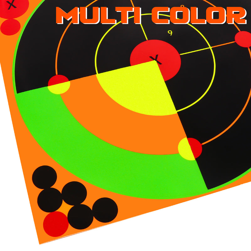 Load image into Gallery viewer, Stick Splatter Adhesive Shooting Targets - Splash Effect of Mutiple Colors - 12 x 12 Inch
