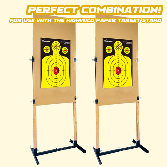 Shooting Range Silhouette Paper Target - 12X18 Inches (25 Pack)