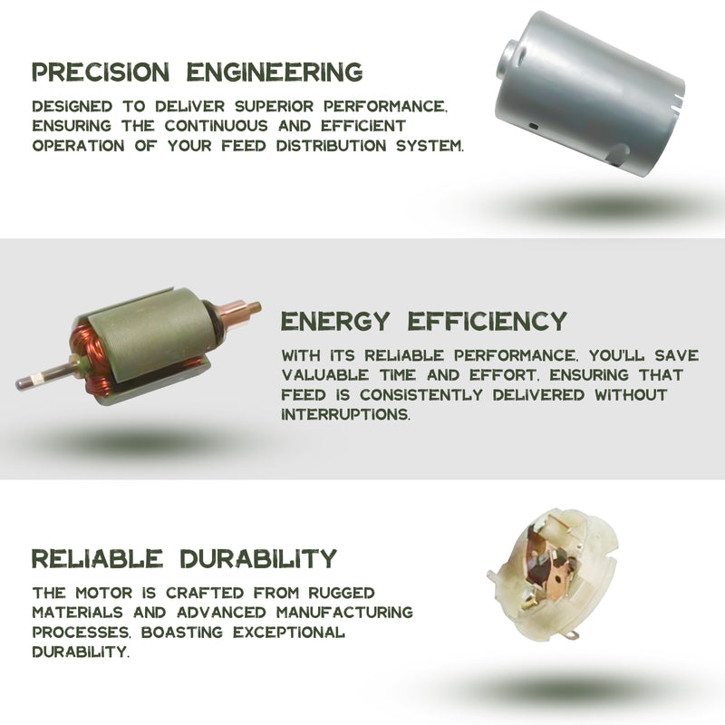 Load image into Gallery viewer, 6V 1/8&quot; Shaft Feeder Replacement Motor
