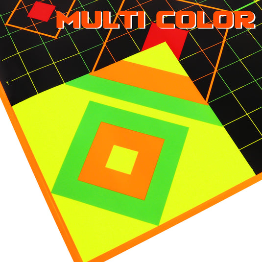 Sight in Stick Splatter Adhesive Shooting Targets - Splash Effect of Multiple Colors - 12 x 12 Inch
