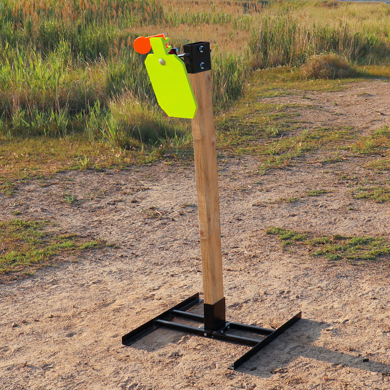 Load image into Gallery viewer, Double T-Shaped Base Stand + 2X4 Target Hanger + 3/8" Thick 7" X 12" Hostage Target
