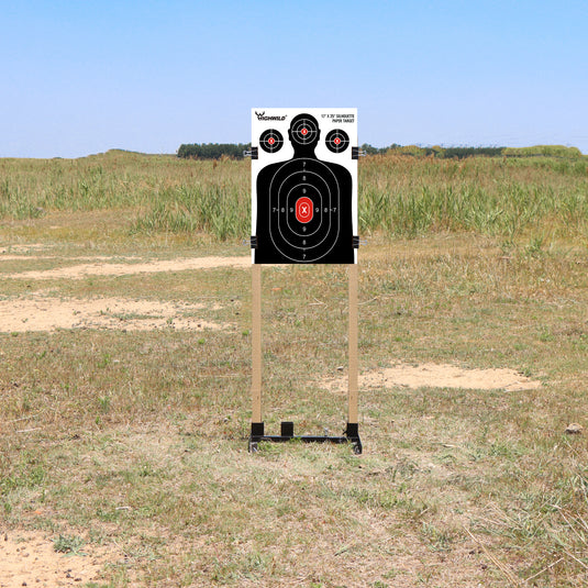 H Shape Adjustable Paper Target Stand Base - 2 PACK
