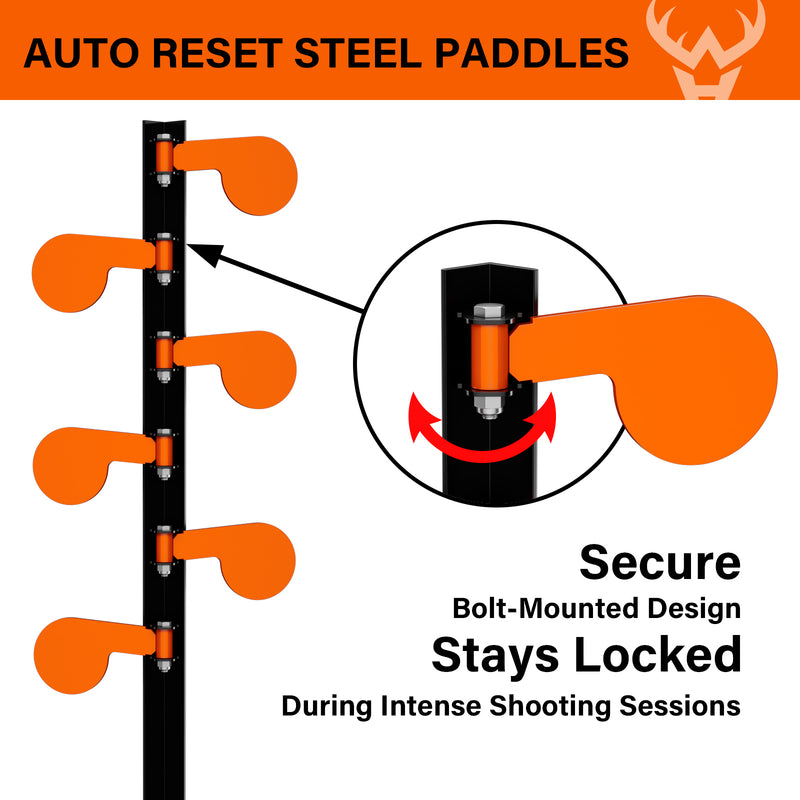 Load image into Gallery viewer, 1/4&quot; AR500 Steel Target Dueling Tree Stand - Upgraded
