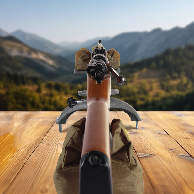 Load image into Gallery viewer, Adjustable Iron Shooting Rest System | Front and Rear Rest Bag
