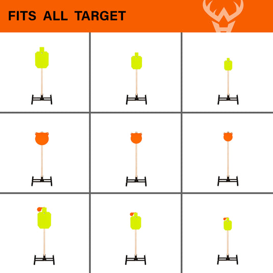Double T-Shaped Base Stand + 2X4 Target Hanger