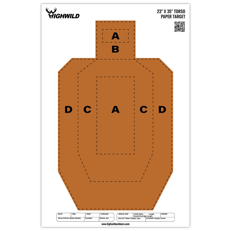 Load image into Gallery viewer, 23" x 35" USPSA Paper Shooting Targets
