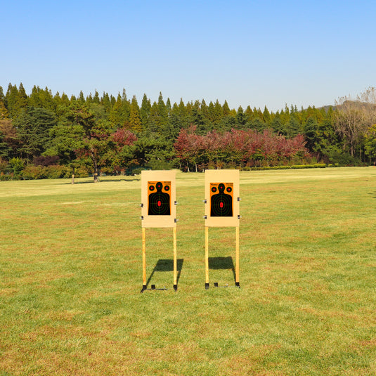 Silhouette Splatter Paper Targets - Splash Effect of Multiple Colors - 12x18 Inch