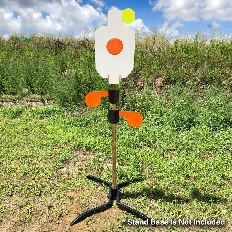 Load image into Gallery viewer, 3/8" Thick 12" x 20" Reactive Bullseye Hostage with Hanger and 6" AR500 Dueling Tree Paddles kit
