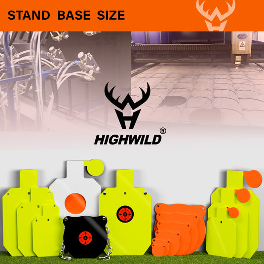 Tripod Base Stand with 2X4 Target Hanger and Wood Stand Armor Plate