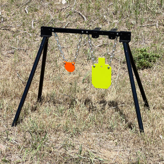 B001 Expandable Stand + Mounting Kit + 3/8" Thick 4" Gong, 7" X 12"Torso