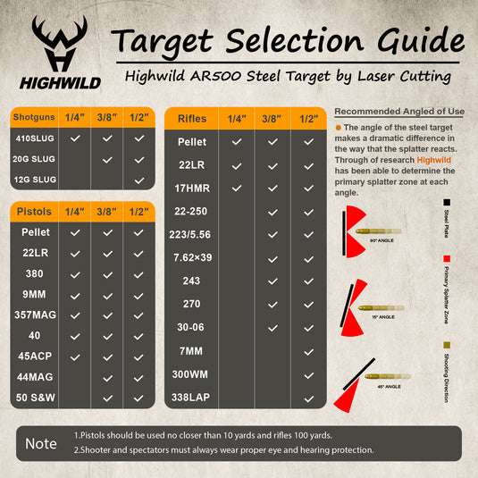AR500 Dueling Tree Target Kit - 6" x 3/8" Reactive Shooting Targets with Stand