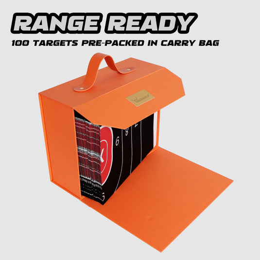 Shooting Range Silhouette Paper Target - 23X35 Inches (100 Pack, White & Black)