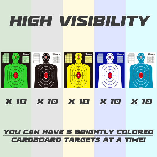 13" X 16" Multicolor Cardboard Targets