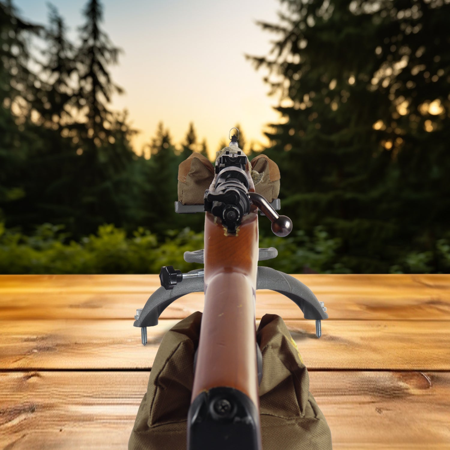 Adjustable Iron Shooting Rest System | Front and Rear Rest Bag – Highwild