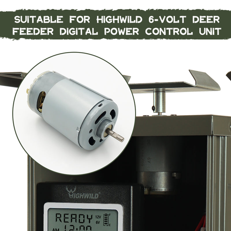 Load image into Gallery viewer, 6V 1/8&quot; Shaft Feeder Replacement Motor
