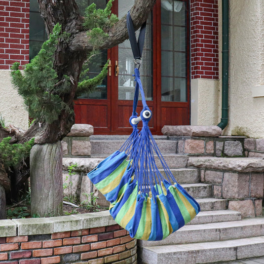 Blue deals hanging chair