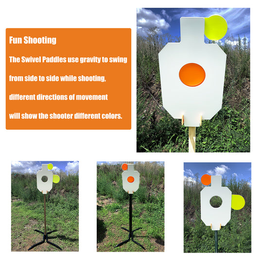 2x4 & T-Post Target Hanger, Target Mount Bracket - Only for 12" X 20" X 3/8" AR500 Steel Bullseye Hostage Target