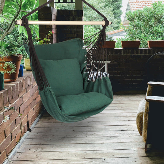 Hanging Hammock Chair Swing  Hammock Chair with Foot Rest