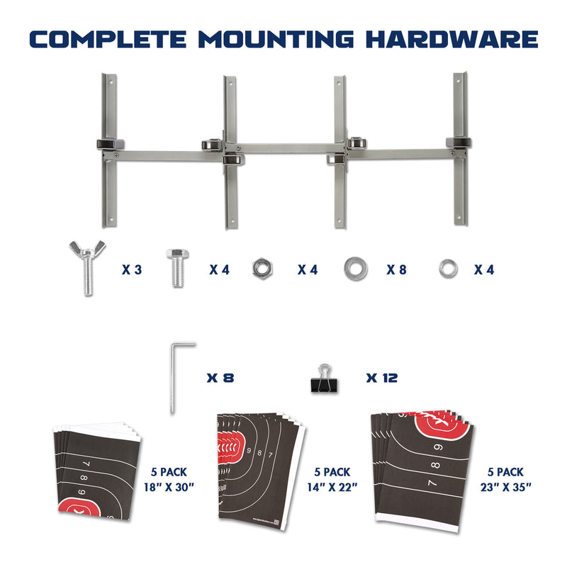 Load image into Gallery viewer, Adjustable Target Stand Base Paper Target Stands Triple Set
