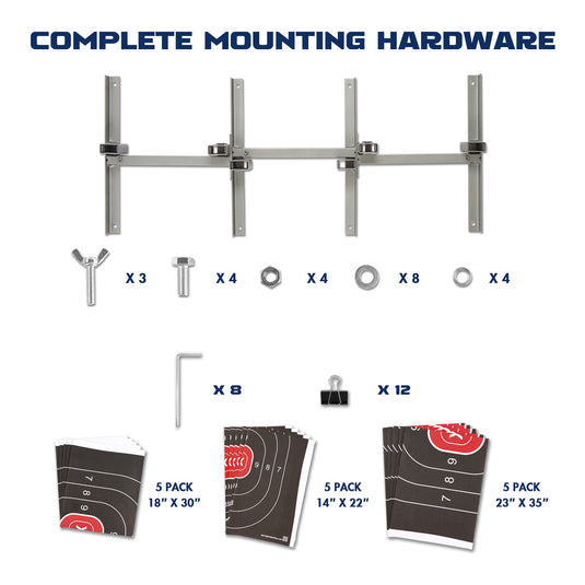 Adjustable Target Stand Base Paper Target Stands Triple Set
