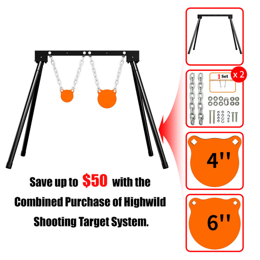 B001 Stand + Mounting Kit + 4", 6" Gong