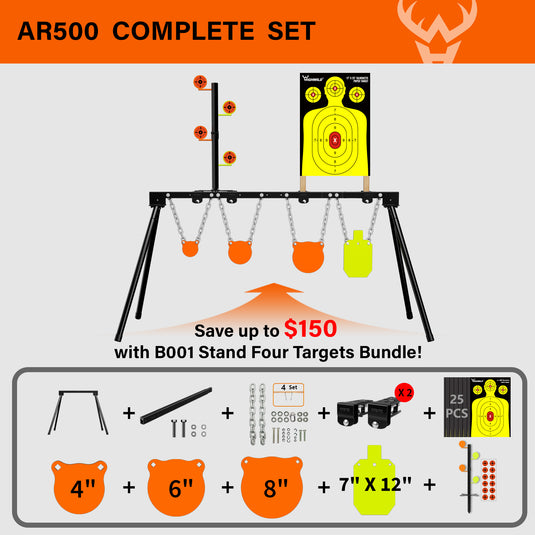 Adjustable Target Stand + Mounting Kit + 3/8