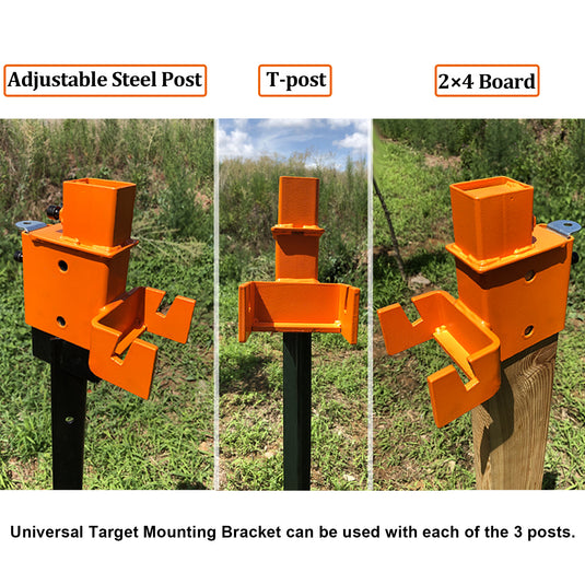 12" X 20" X 3/8" AR500 Steel Silhouette Target with Mounting Bracket