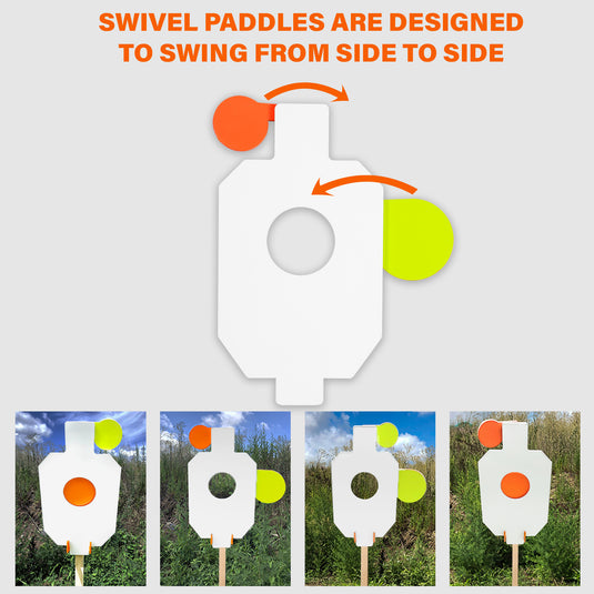 3/8" AR500 Steel 12" x 20" Hostage with Hanger and Stand