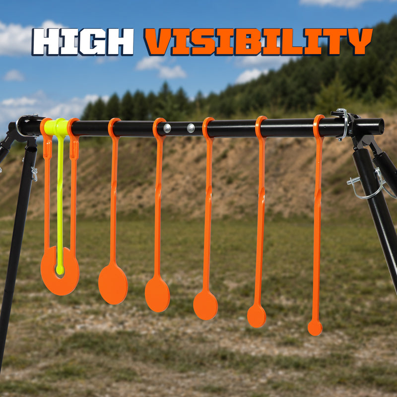 Load image into Gallery viewer, 1/4” Thick AR500 Steel Target Stand Kit -  7 Spinning Targets
